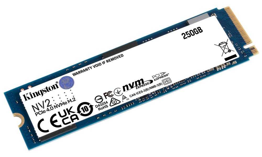KINGSTON NV2 SSD 250GB / NVMe M.2 PCIe Gen4 / Interní / M.2 2280