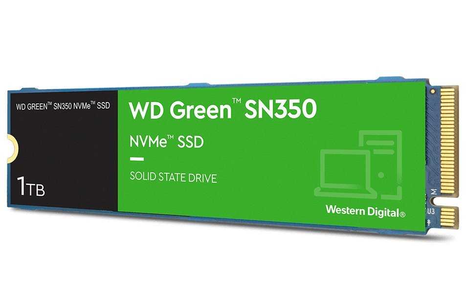 WD SSD Green SN350 1TB / WDS100T3G0C / NVMe M.2 PCIe Gen3 / Interní / M.2 2280