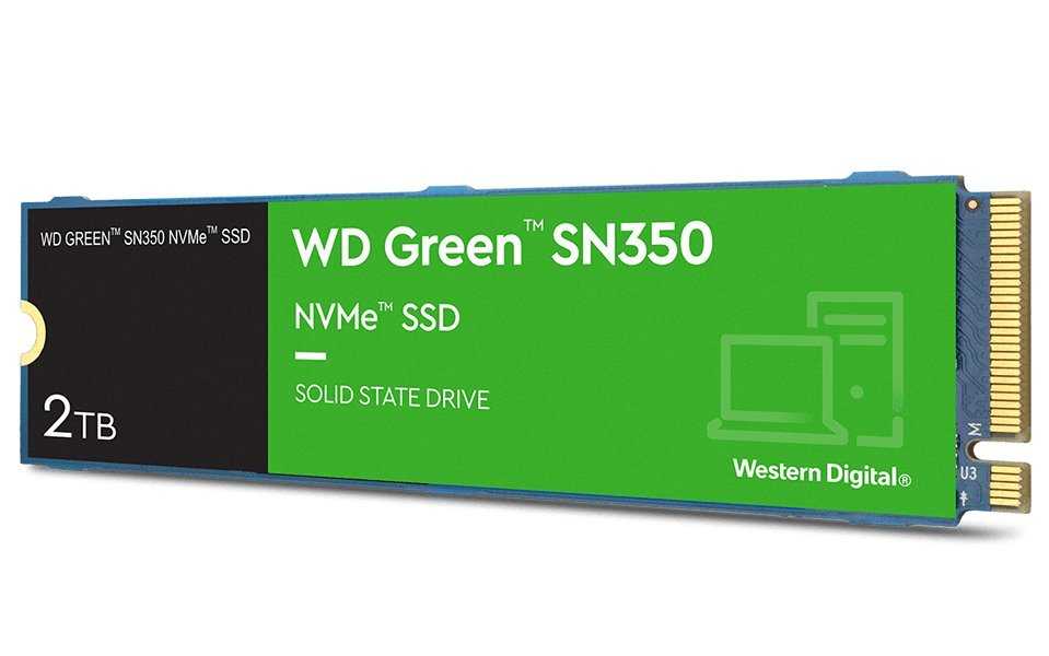 WD SSD Green SN350 2TB / WDS200T3G0C / NVMe M.2 PCIe Gen3 / Interní / M.2 2280