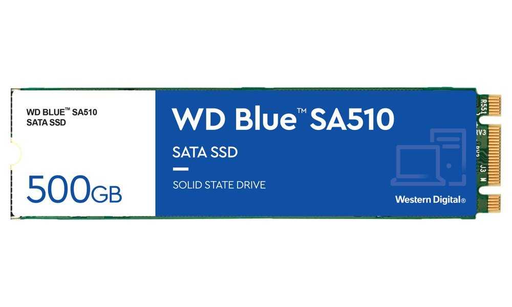 WD SSD BLUE SA510 500GB / WDS500G3B0B / M.2 SATA III / Interní / 2280