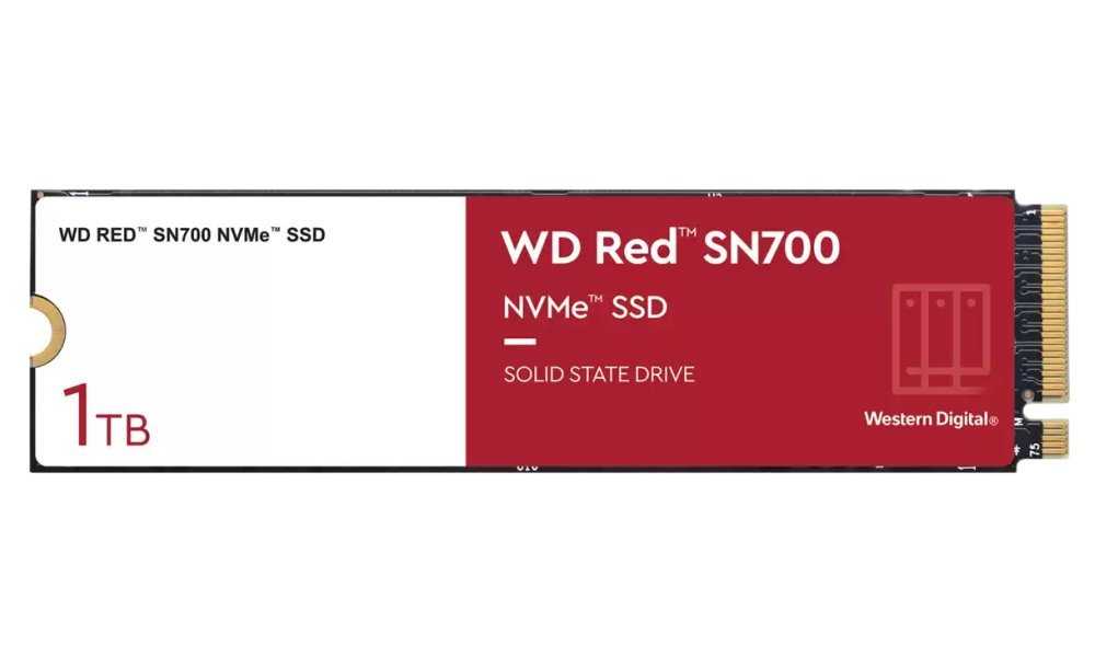 WD SSD RED SN700 1TB / WDS100T1R0C / NVMe M.2 PCIe Gen3 / Interní / M.2 2280