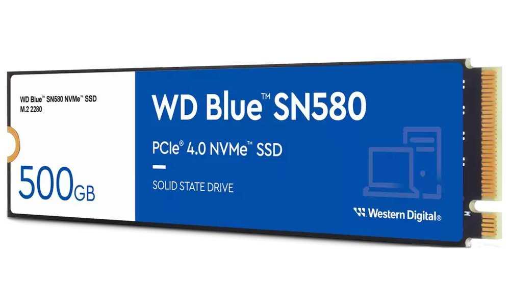 WD SSD Blue SN580 500GB / WDS500G3B0E / NVMe M.2 PCIe Gen4 / Interní / M.2 2280