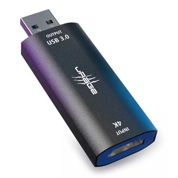 HAMA uRage Stream Link 4K, USB video karta s HDMI vstupem, černý