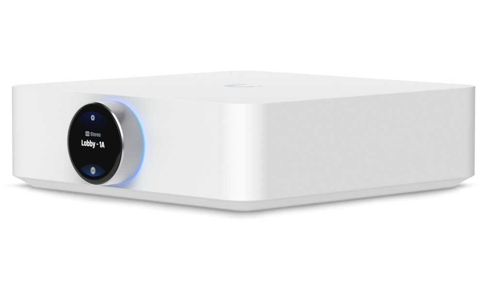 Ubiquiti UniFi PowerAmp White - Zesilovač, UniFi Play, 130/260 W, 4/8 Ohm, Dolby Atmos, Dolby TrueHD, Wi-Fi, bílý