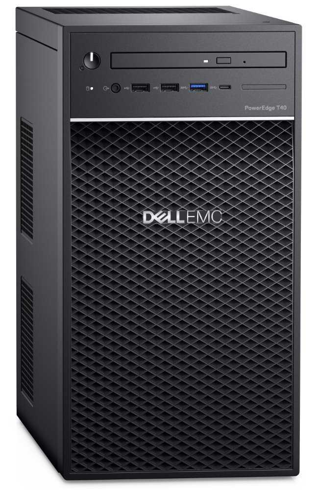 DELL PowerEdge T40/ Xeon E-2224G/ 8GB/ 1x 1TB (7200)/ DVDRW/ 3Y PS NBD on-site