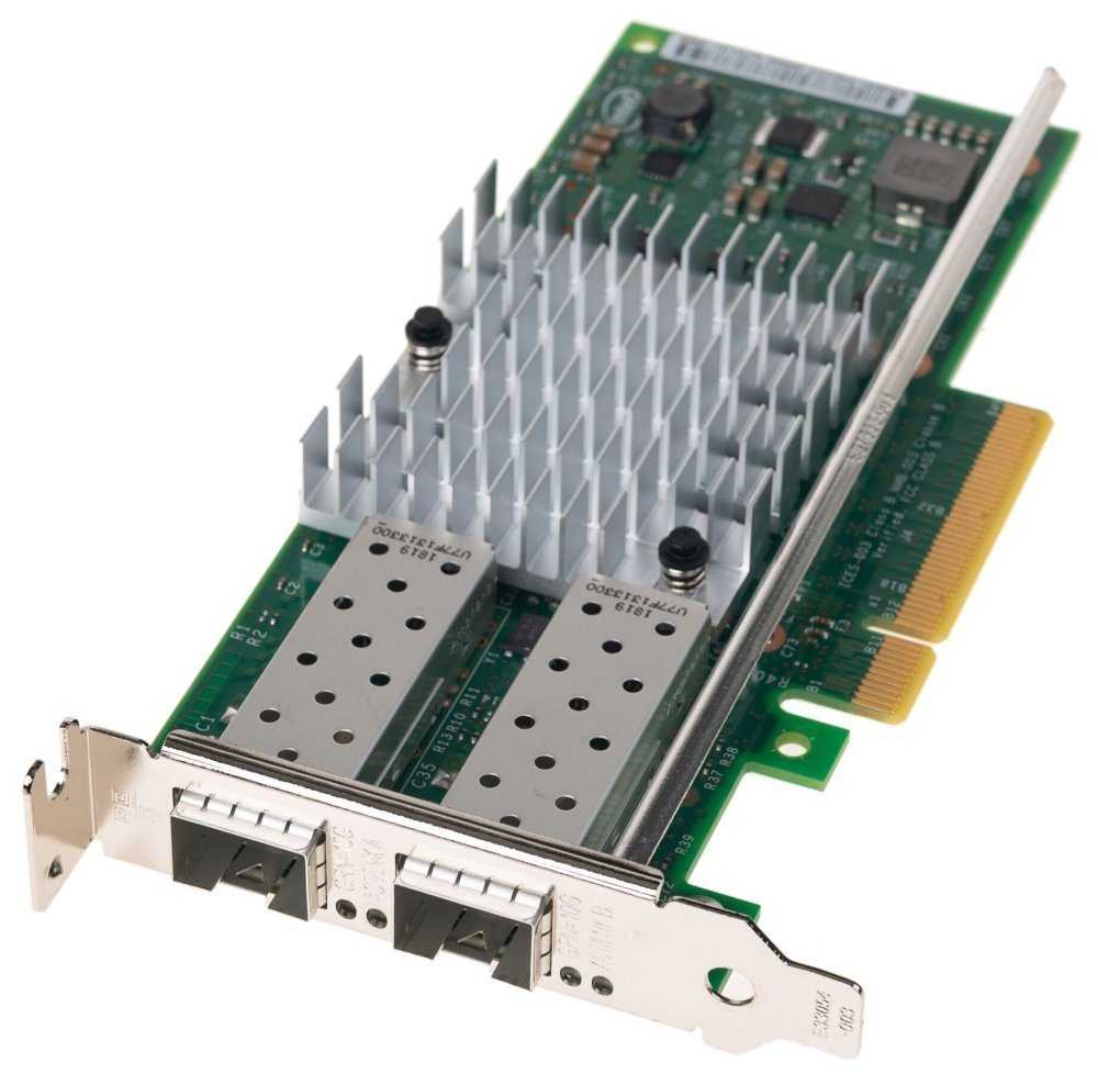 DELL Intel X520 DP/ 10 Gb DA/SFP+/ 2-portová síťová karta/ 10 gigabit/ PCIe/ Cus kit/ poloviční výška/ low profile