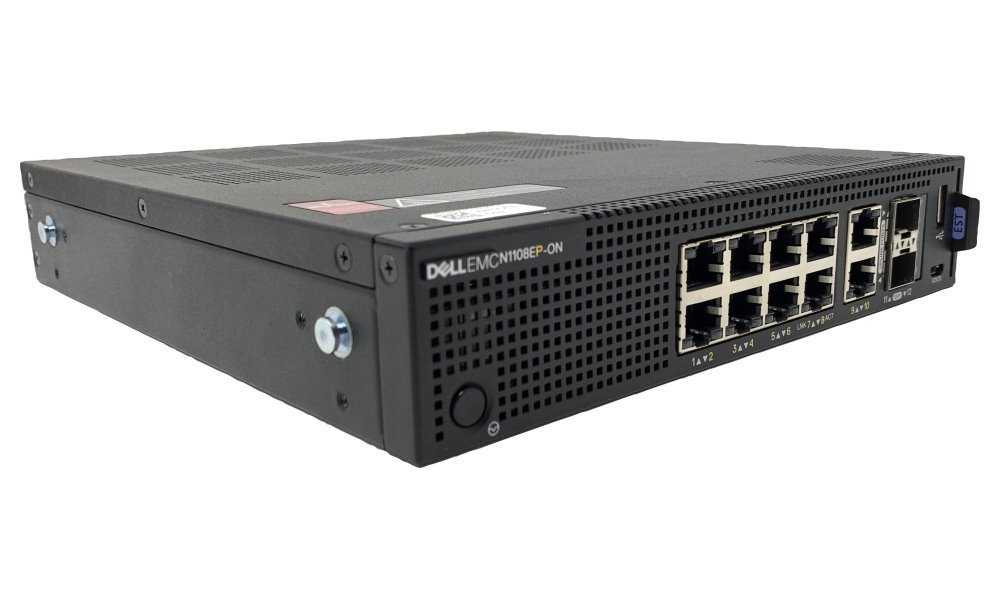 Dell EMC Networking N1108EP/ 8 x 1GbE, PoE+/ 2 ports SFP 1GbE/ L2