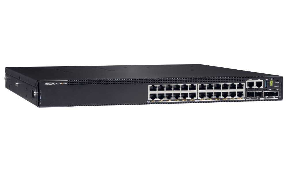 DELL Networking N2224PX-ON switch/ 24x 1/2,5GB PoE + 4x 25GB + 2x 40GB stacking/ 1Y NBD on-site