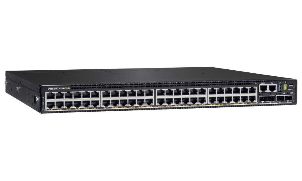 DELL Networking N2248PX-ON switch/ 48x 1/2,5GB PoE + 4x 25GB + 2x 40GB stacking/ 1Y NBD on-site