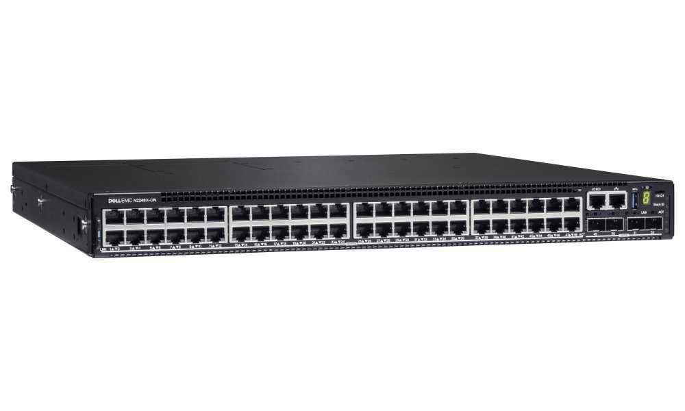 DELL Networking N2248X-ON switch/ 48x 1/2,5GB + 4x 25GB + 2x 40GB stacking/ 1Y NBD on-site