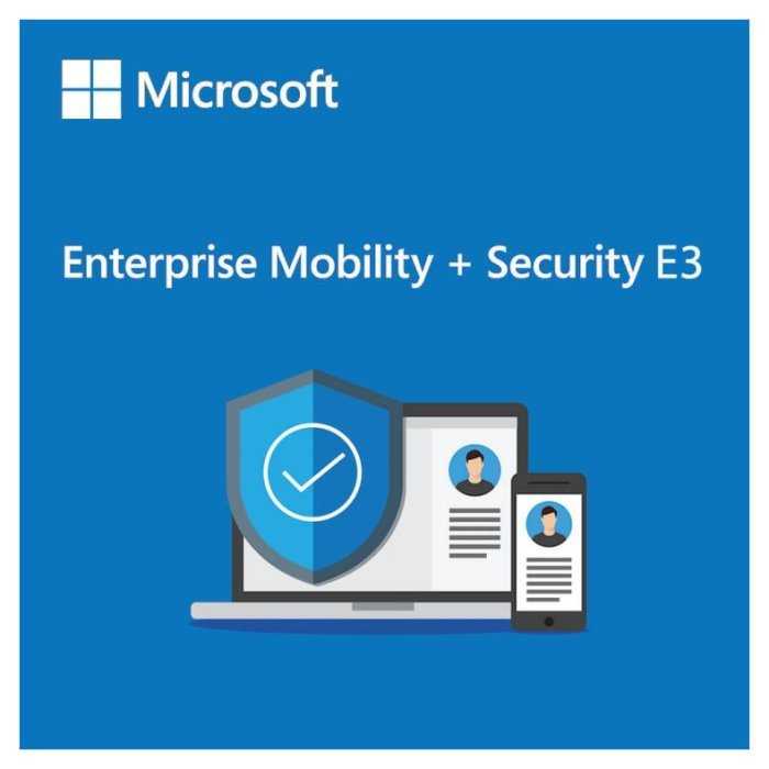 Microsoft CSP Enterprise Mobility + Security E3 předplatné 1 rok, vyúčtování měsíčně