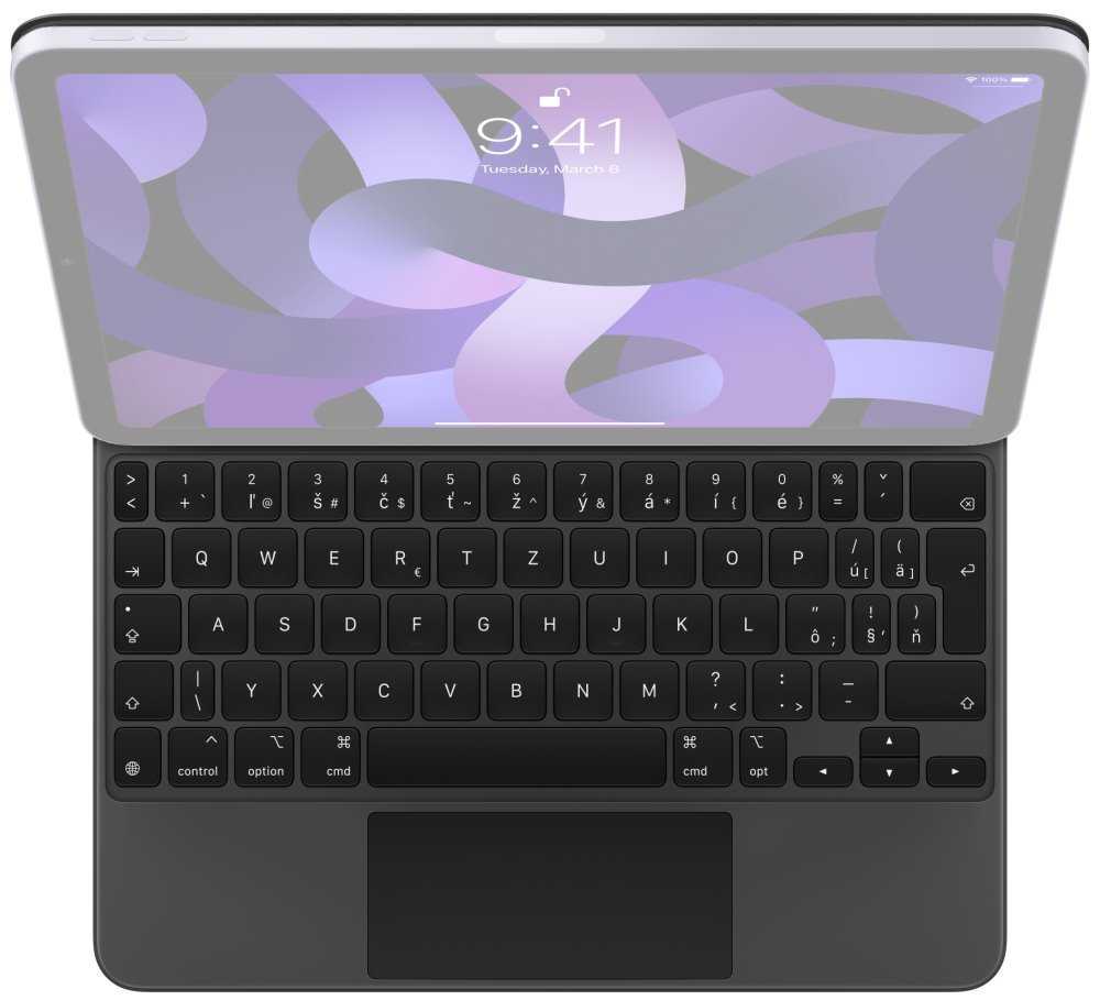 Apple Magic Keyboard for 11" iPad Pro (2nd+3rd gen) iPad Air4, Air5 - Slovak - black