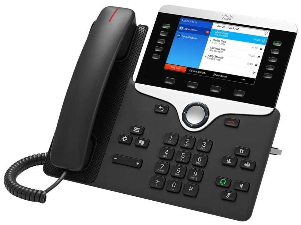 Cisco IP Phone 8851   Telefon VoIP - SIP, RTCP, RTP, SRTP, SDP