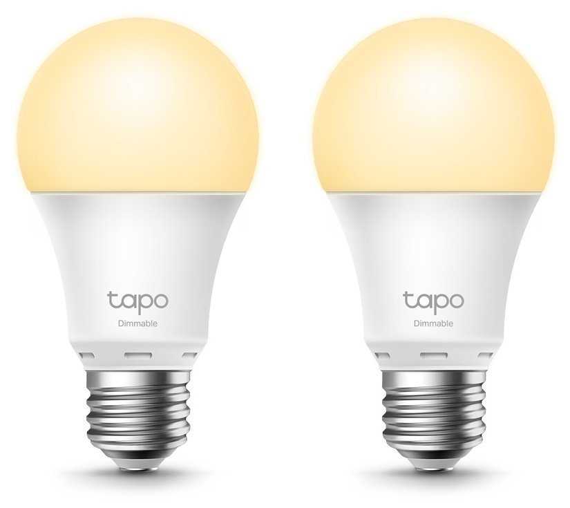 TP-Link Tapo L510E(2-pack) Chytrá žárovka E27, 8,7W, 230V, přes IP, stmívatelná, 2700K