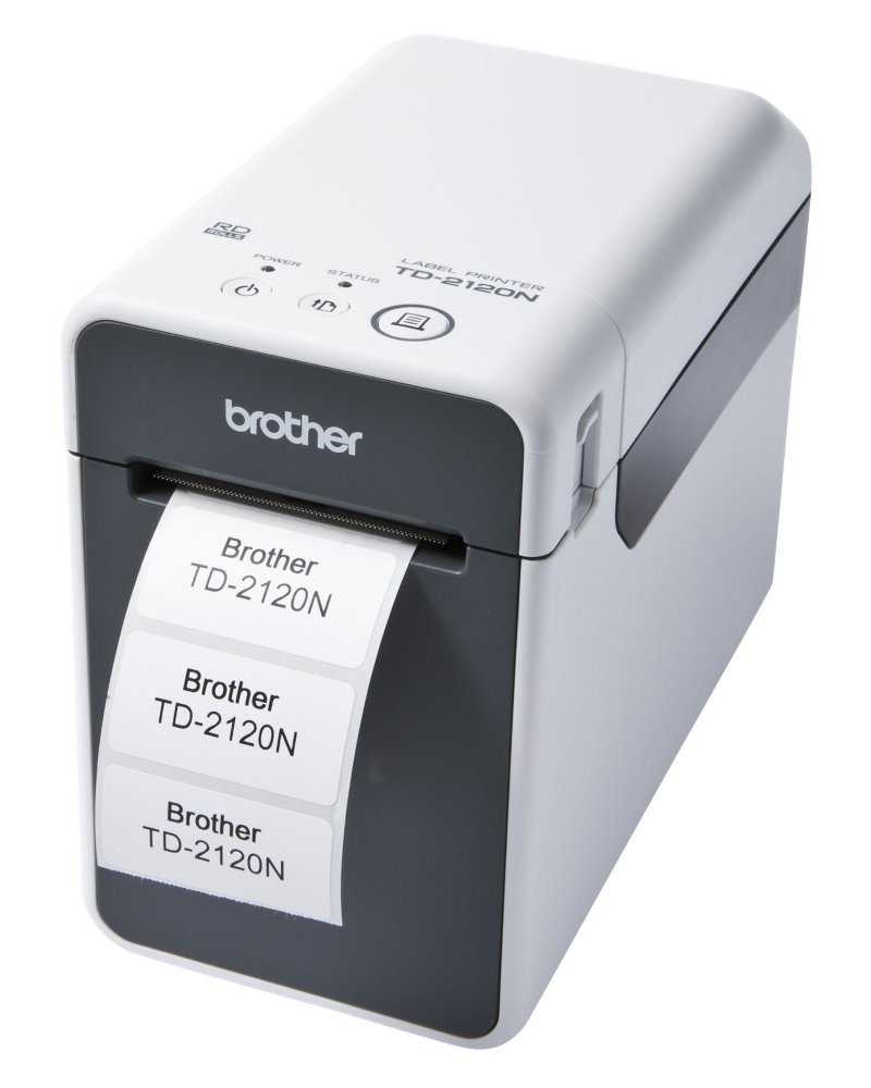 BROTHER tiskárna samolepících štítků TD-2120N/ 203 dpi/ USB/ RS-232/ Síť