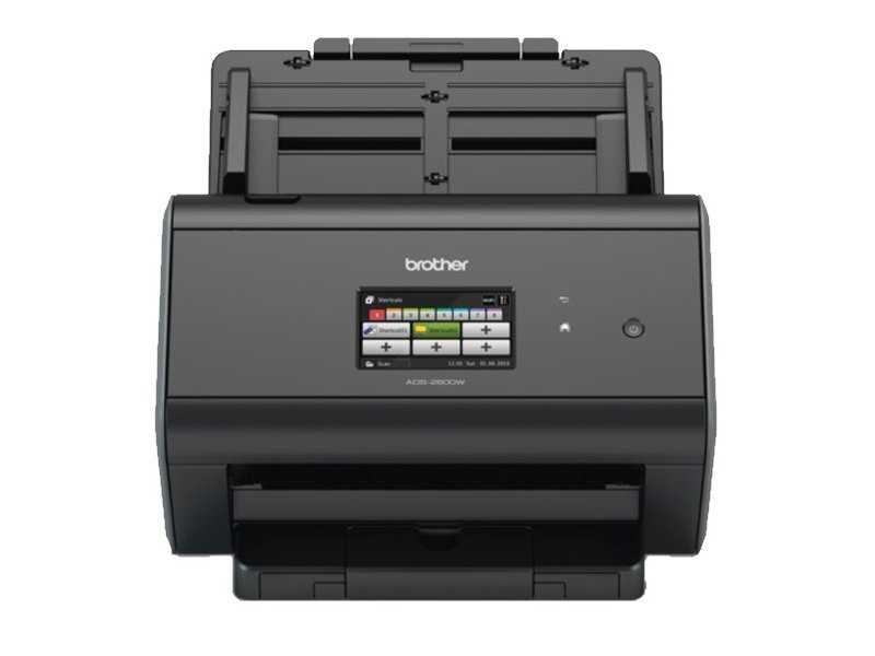 BROTHER stolní skener dokumentů ADS-2800W / A4 / Skener / 1200 x 1200 dpi / USB / RJ-45 /  dotykový display 9,3 cm