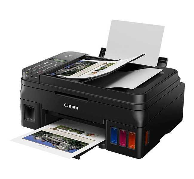 CANON PIXMA G4411 / A4 / print+scan+copy+fax/ 4800x1200/ 8ppm / WiFi/ USB/ ADF/ černá + GI-490PGBK