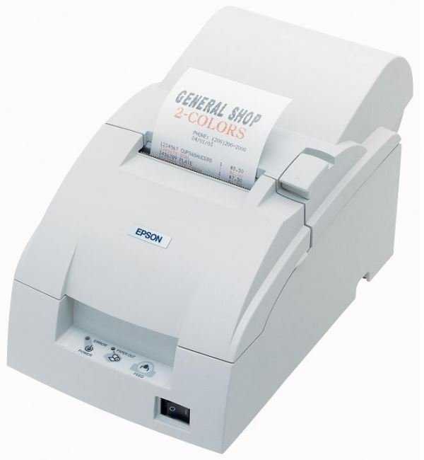 EPSON TM-U220A-007/ Pokladní tiskárna/ Seriová/ Bílá/ Včetně zdroje