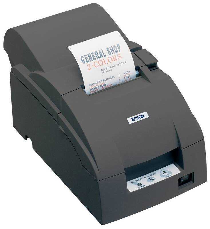 EPSON TM-U220A-057/ Pokladní tiskárna/Seriová/ Černá/ Včetně zdroje