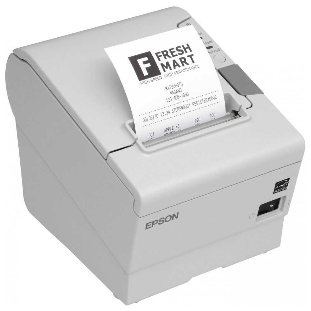 EPSON TM-T88V/ Pokladní tiskárna/USB + WiFi/ Bílá/ Včetně zdroje/ EU kabel