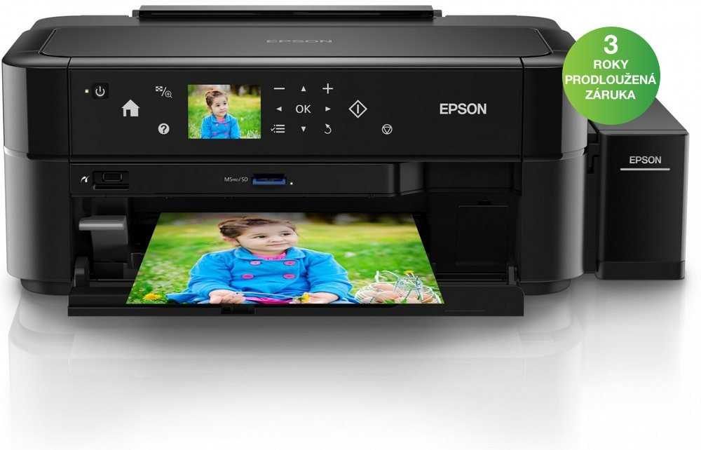 Epson FOTO L810/ 5760 x 1440/ A4/ LCD/ 6 barev/ Čtečka/ Potisk DVD/ USB/ 3 roky záruka po registraci