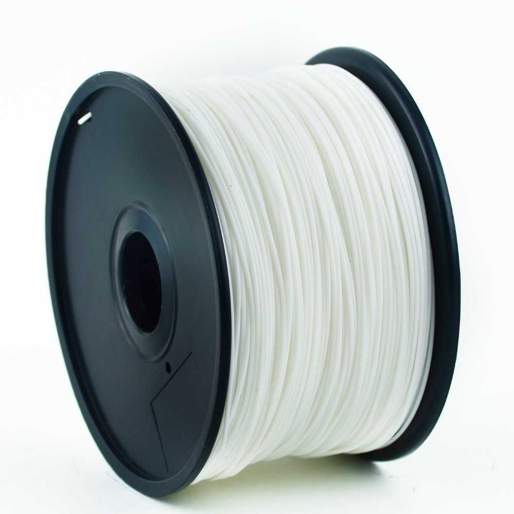 GEMBIRD 3D ABS plastové vlákno pro tiskárny, průměr 1,75 mm, 1kg, bílé