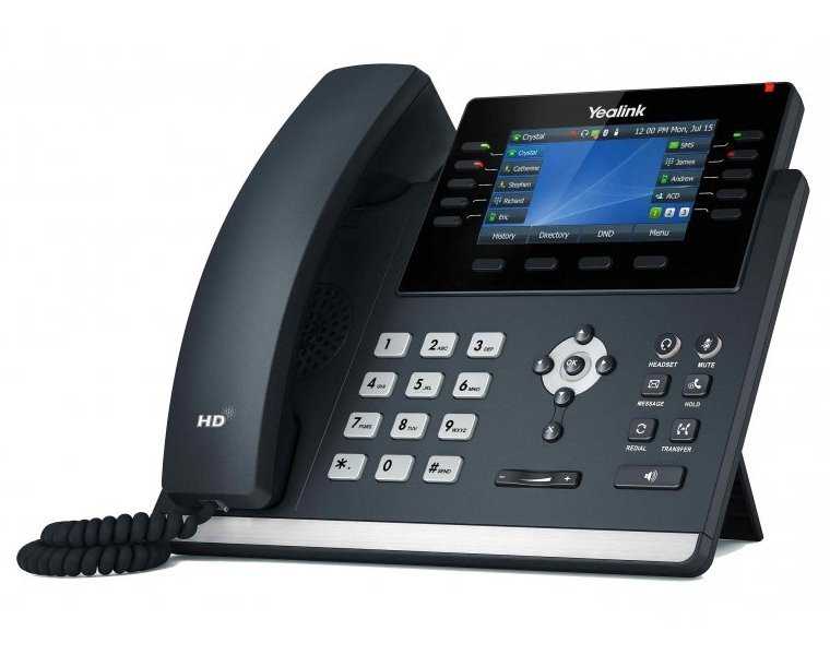 Yealink SIP-T46U IP telefon, CZ/SK displej, 2x GbE port, PoE, Opus HD kodek, 27 programovatelných tlačítek