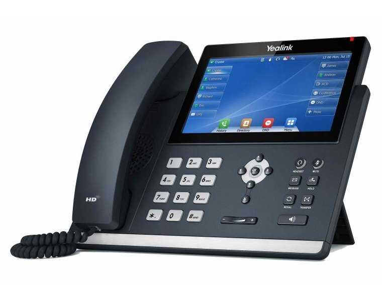 Yealink SIP-T48U IP telefon, CZ/SK dotykový displej, PoE, 16 SIP účtů, Opus HD kodek, 29 program. tlačítek, 2x USB