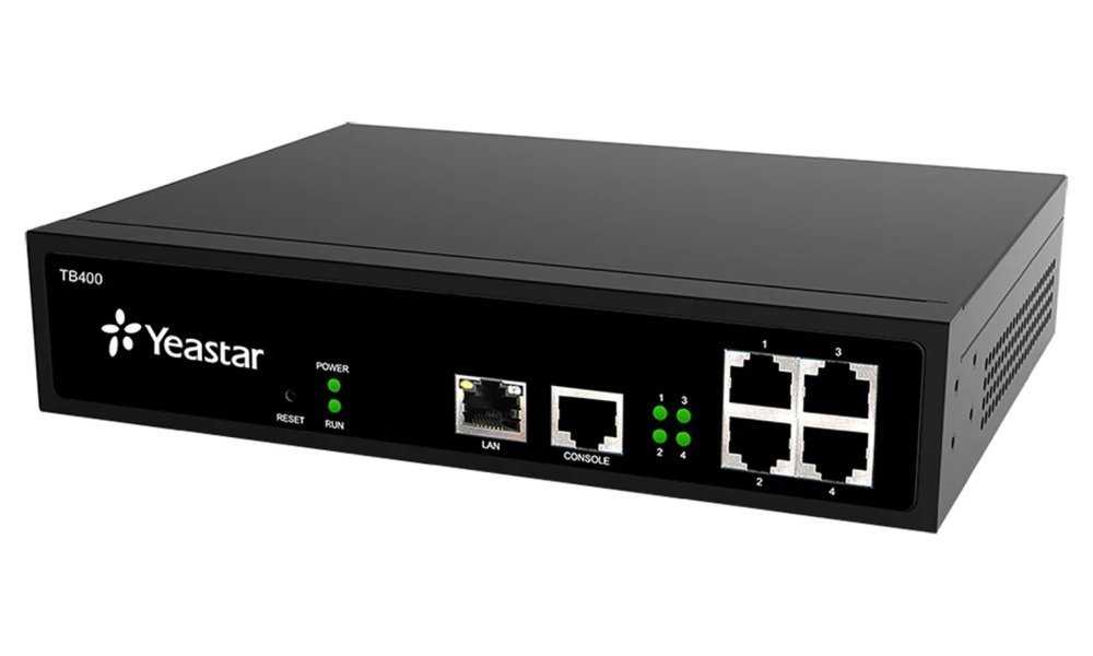 Yeastar NeoGate TB400, IP/ISDN2 brána, 4x BRI, 1x LAN, rack