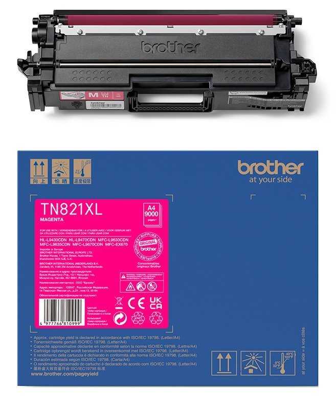 BROTHER toner TN-821XLM, magenta, 9000str., HL-L9430CDN, HL-L9470CDN, MFC-L9670CDN, O