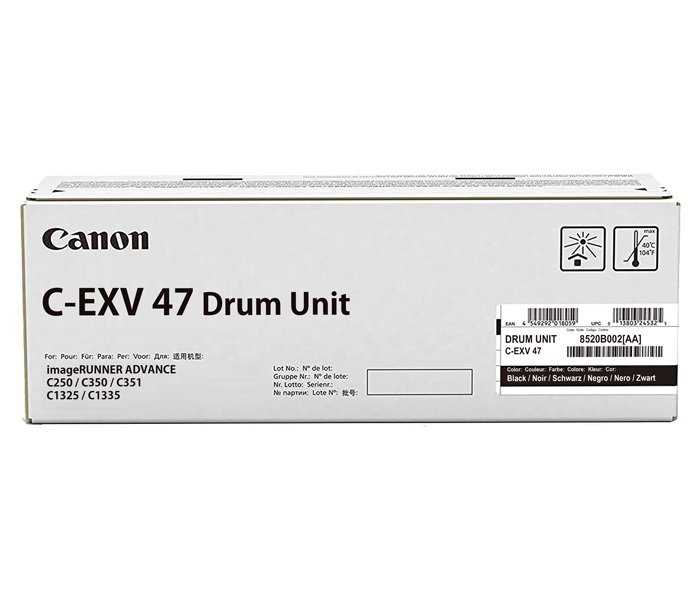 Canon originální  DRUM UNIT C-EXV47 BLACK  iR Advance C250/ C350/C351/C1335/C1325 Black podle typu 39 000 stran A4 (5%)