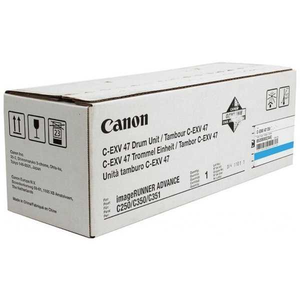 Canon originální  DRUM UNIT C-EXV47 CYAN  iR Advance C250/ C350/C351/C1335/C1325 Cyan podle typu až 33 000 stran A4 (5%)