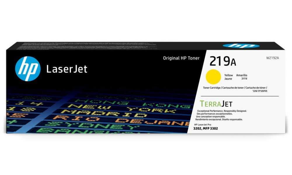 HP toner originální 219A - žlutý, 1200str.