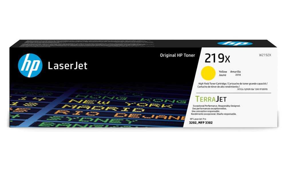 HP toner originální 219X - žlutý, high capacity, 2500str.