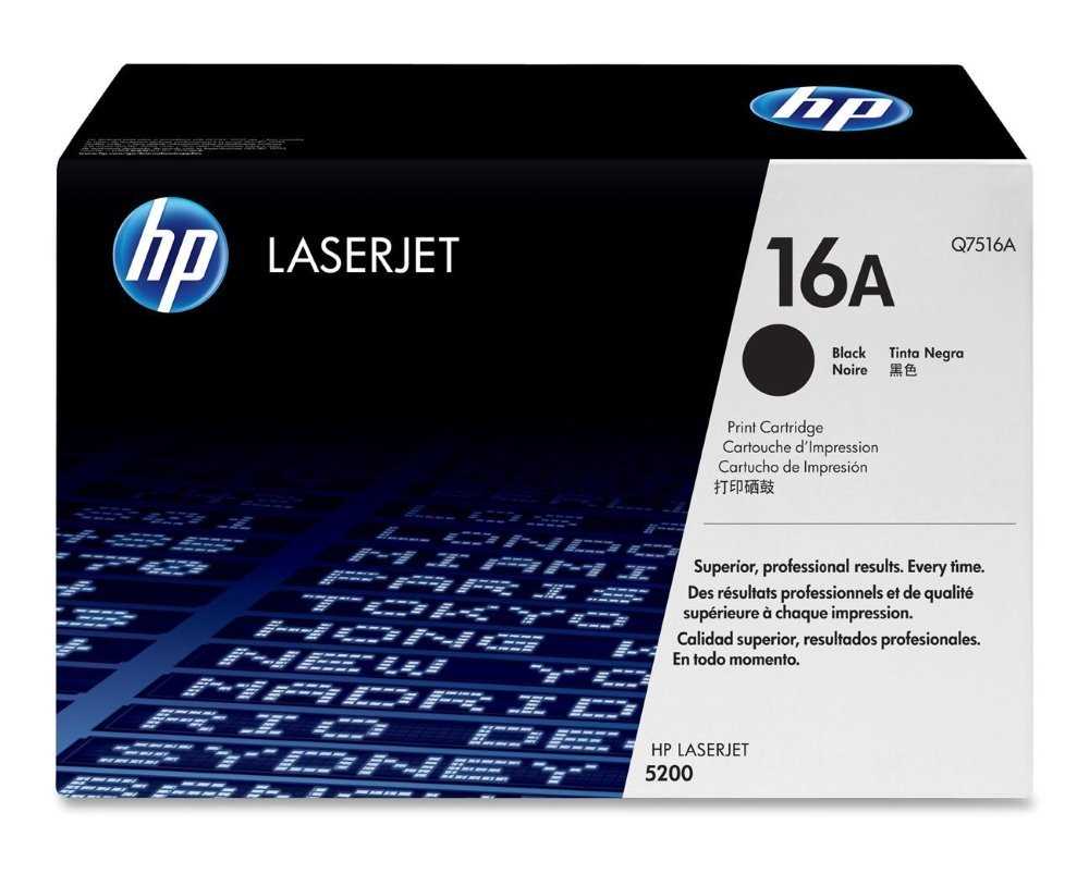 HP toner černý Q7516A originál