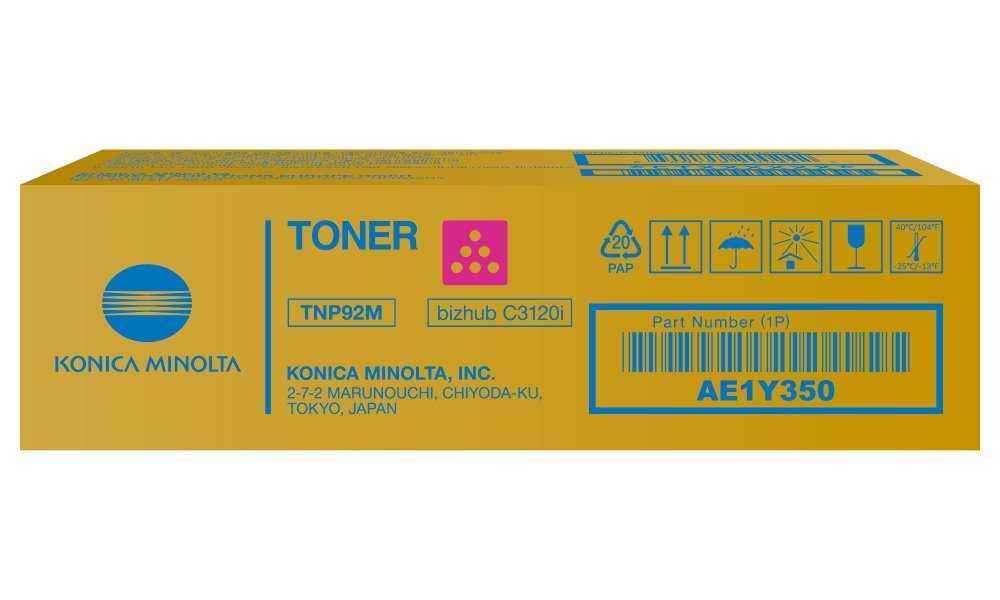 Konica Minolta TNP92M,Toner purpurový pro bizhub C3120i, 4000 stran