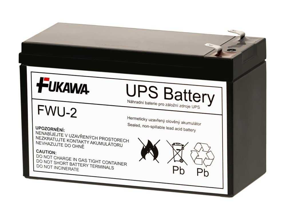 FUKAWA olověná baterie FWU2 do UPS APC/ náhradní baterie za RBC2/ 12V/ 7,2Ah/ životnost 5 let
