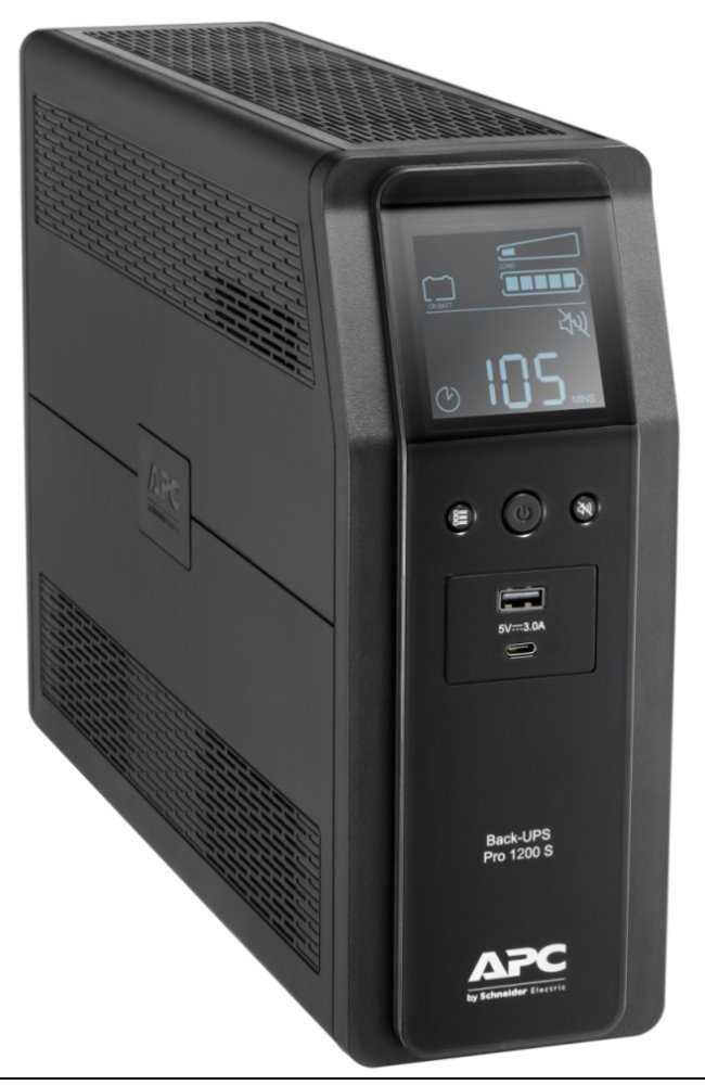 APC Back UPS Pro BR 1200VA (720W)/ Sinusoida/ LINE-INTERAKTIVNÍ/ AVR/ 230V/ LCD/ 8x IEC zásuvka