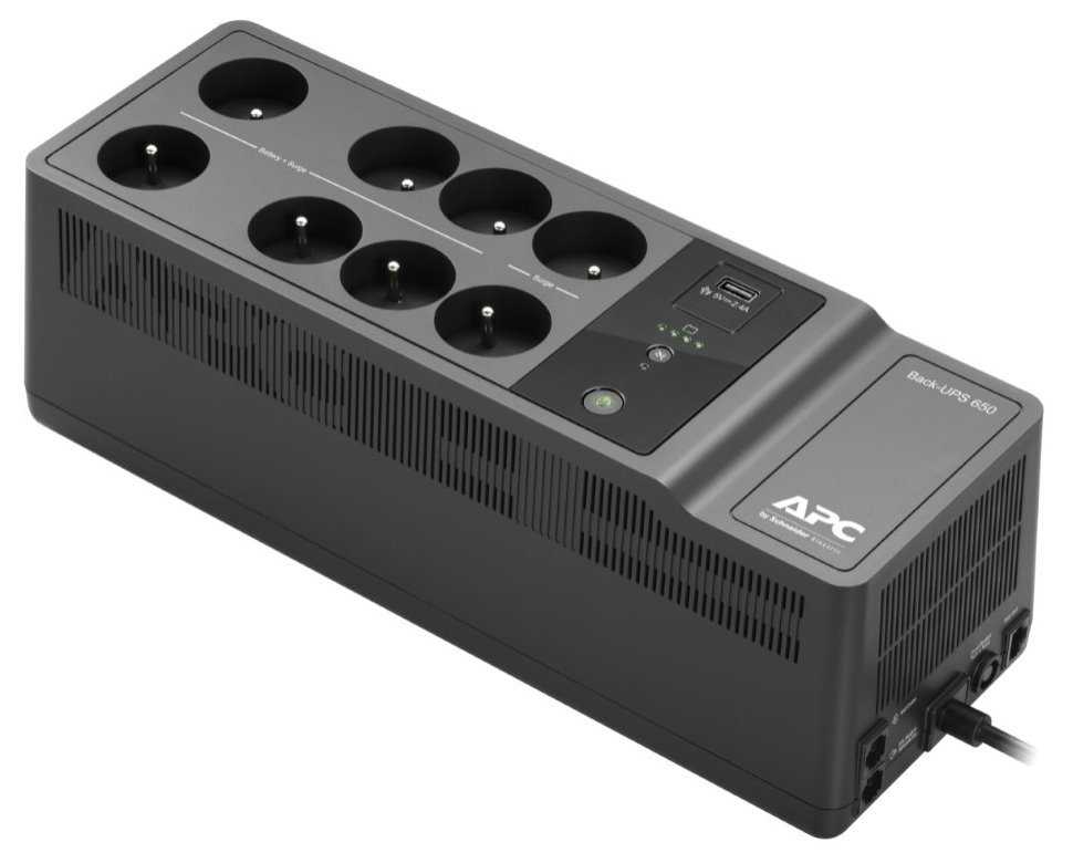 APC Back-UPS 650VA (400W)/ USB nabíjecí port/ 230V/ 8x česká zásuvka