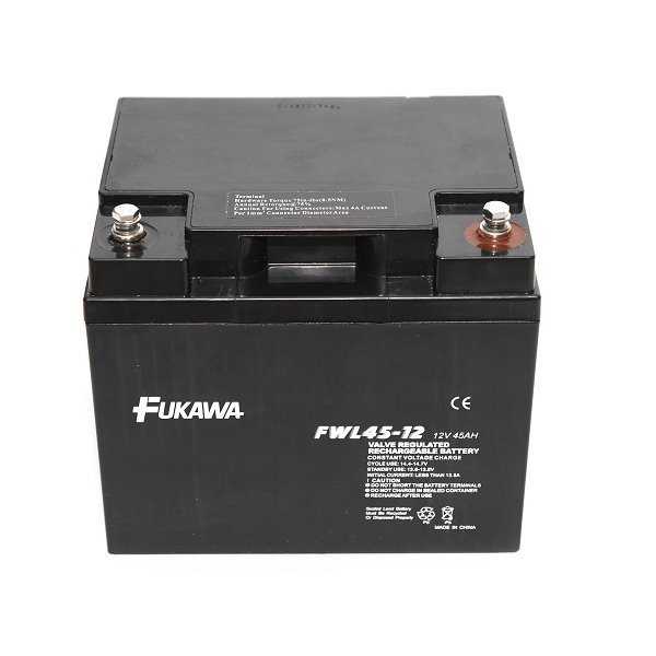FUKAWA olověná baterie FWL 45-12 do APC/ AEG/ EATON/ Powerware/ 12V/ 45Ah/ životnost 10 let/ závit M6