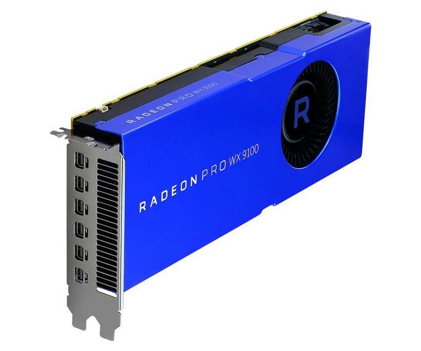 AMD Radeon Pro WX 9100 16GB HBM2 / PCIe 3.0 / 6x mDP