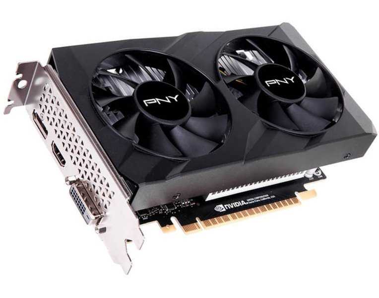 PNY GeForce GTX 1650 Dual Fan / PCI-E / 4GB GDDR6 / DVI-D / HDMI / DP