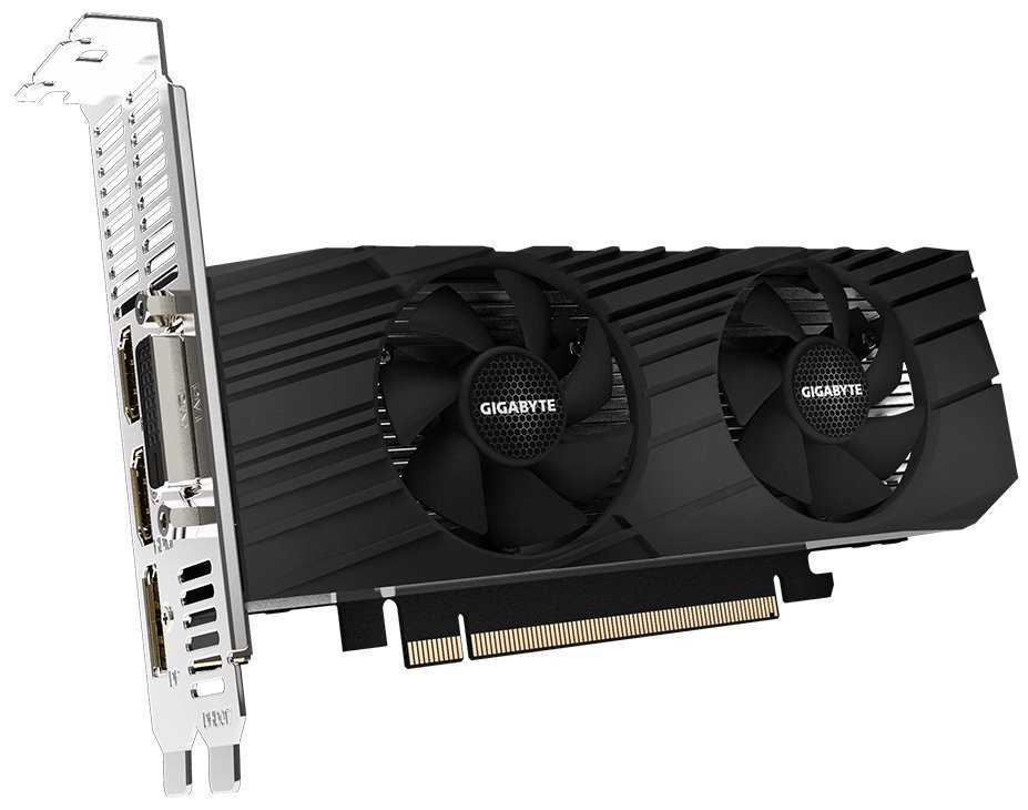 GIGABYTE GeForce GTX 1650 D6 OC Low Profile 4G / 4GB GDDR6 / PCI-E / DVI-D / 2x HDMI / DP