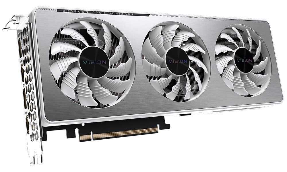 GIGABYTE GeForce RTX 3060 VISION OC 12G / PCI-E / 12GB GDDR6 / 2x HDMI / 2x DP / LHR