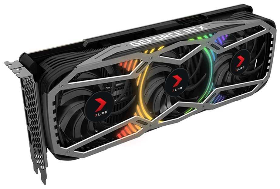 PNY GeForce RTX 3080 10GB XLR8 Gaming REVEL EPIC-X RGB Triple Fan Edition LHR / 10GB GDDR6X / PCI-E / HDMI / 3x DP