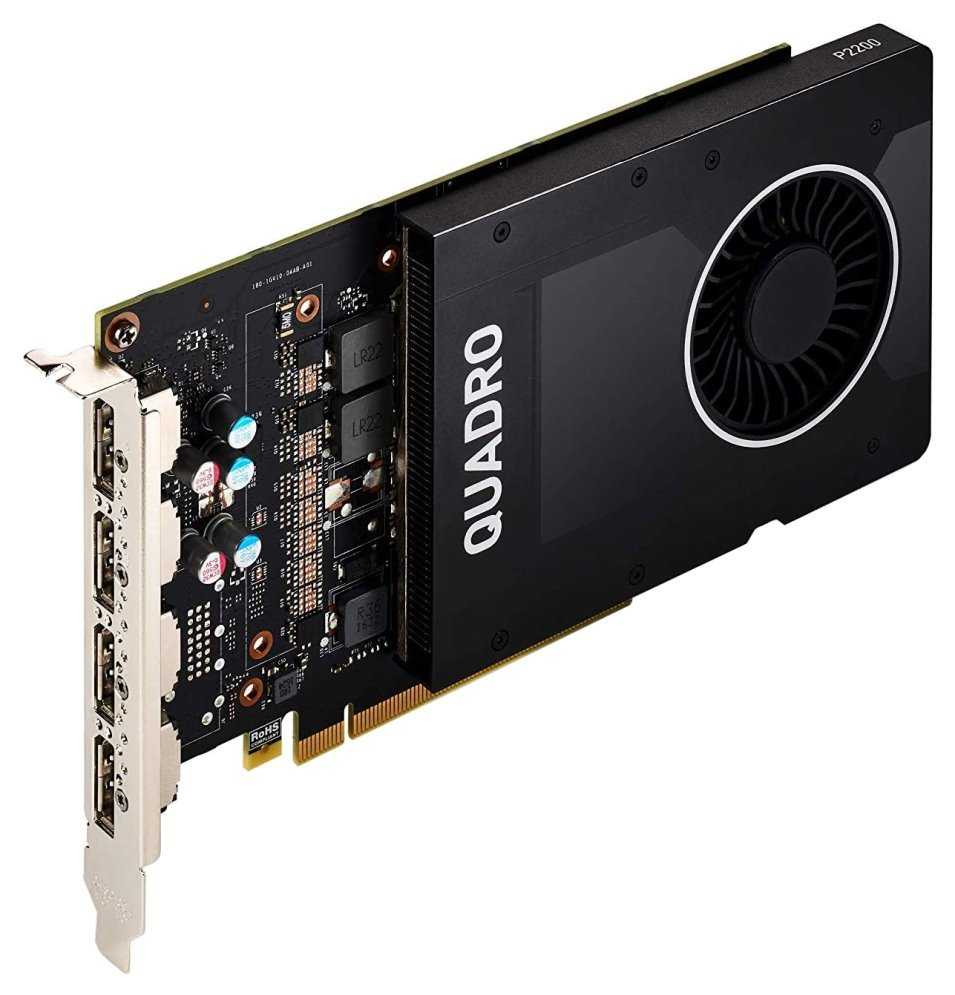 PNY Quadro P2200 / 5GB GDDR5X / PCI-E / 4x DP 1.4