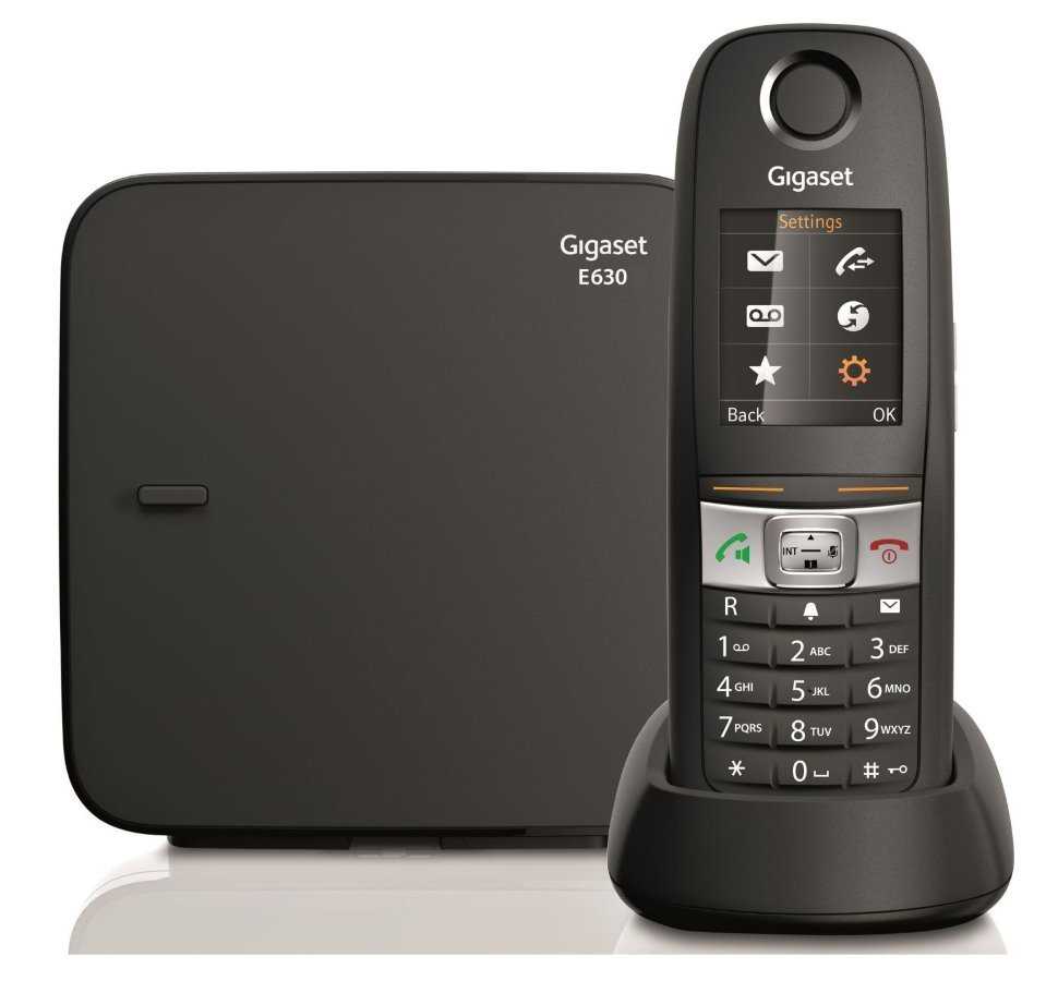 SIEMENS GIGASET E630 - DECT/GAP bezdrátový telefon, barva černá