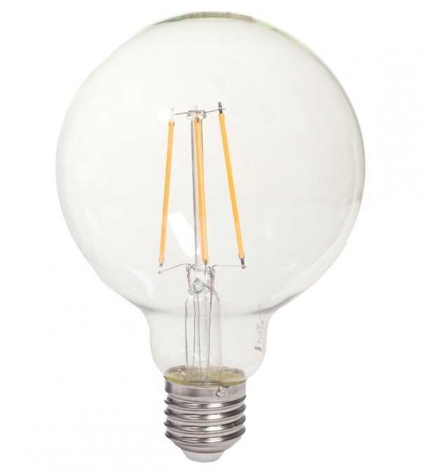TESLA LED žárovka FILAMENT RETRO GLOBE/ E27/ 8W/ 230V/ 1055lm/ 2700K/ teplá bílá/ čirá