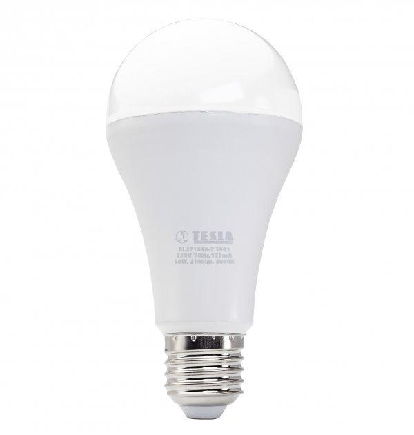 TESLA LED žárovka BULB/ E27/ 18W/ 230V/ 2100lm/ 4000K/ denní bílá