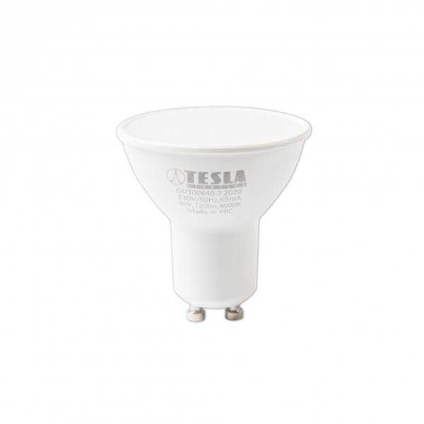 Tesla LED žárovka GU10/8W/230V/720lm/25 000h/4000K denní bílá/100st